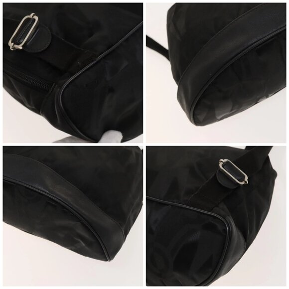 Salvatore Ferragamo Backpack Nylon Black Silver - Picture 16 of 16